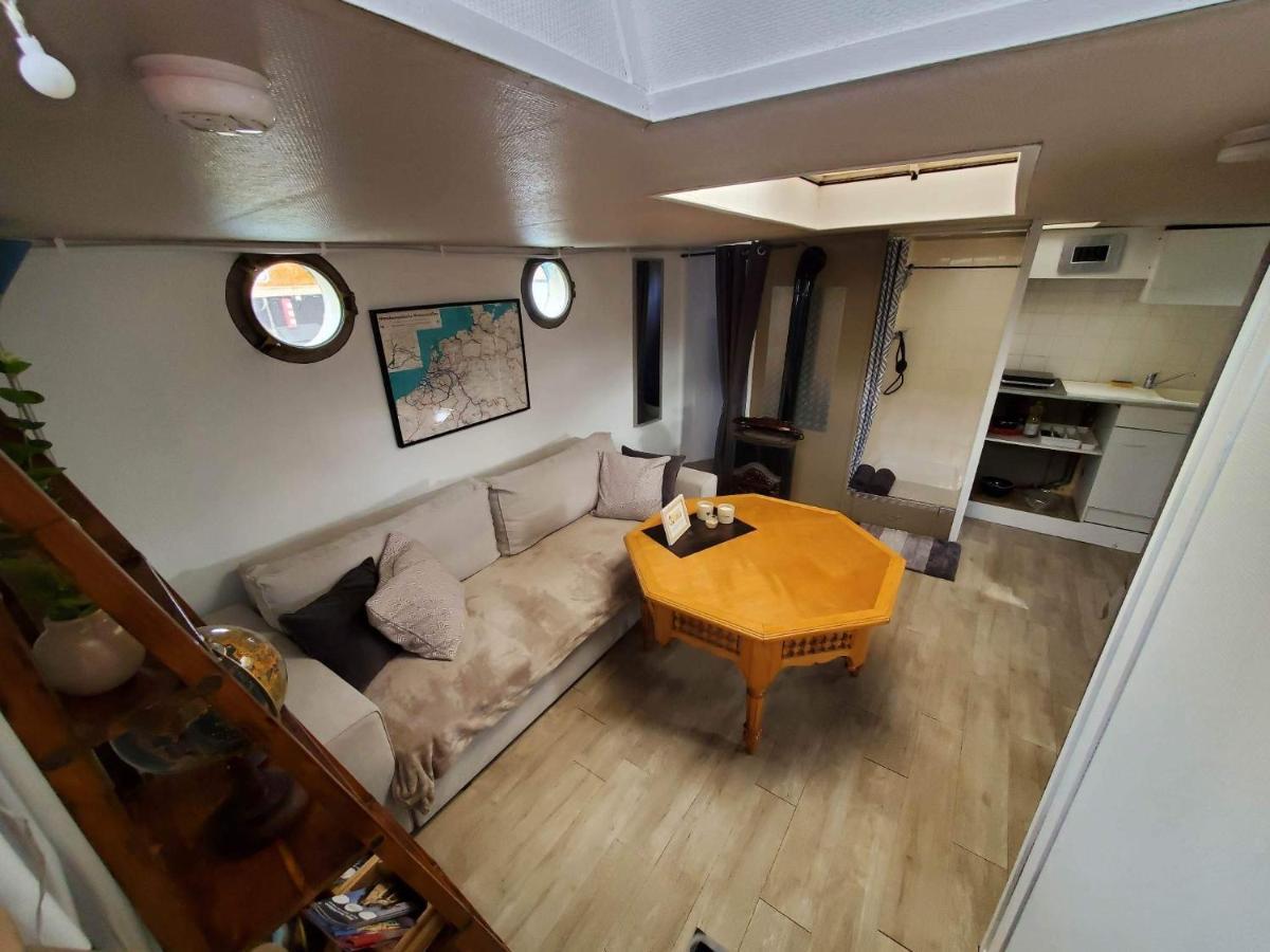 Appartement marinier dans Péniche Louise Michel Douai Esterno foto